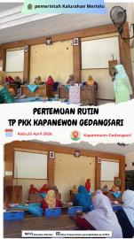 Pertemuan rutin TP PKK Kapanewon Gedangsari
